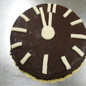 Kloktaart “5 voor 12” (analoog)